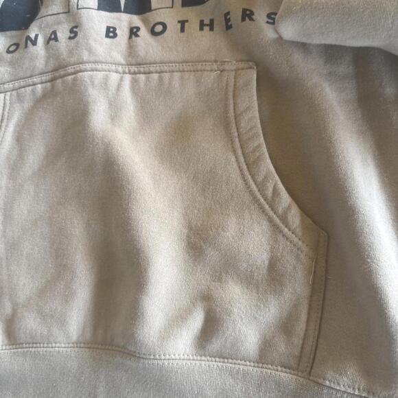 JONAS BROTHERS Hoodie Mens Small Brown The Remember This Tour 2023 Sweatshirt - Picture 3 of 6